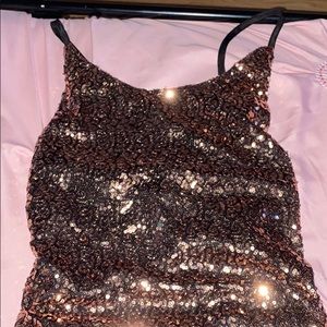 STRAP UP GLITTER PARTY DRESS